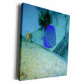 3dRose BrooklynMeMe Fish - Blue Tang - Side View - Museum Grade Canvas Wrap (cw_200875)