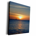 3dRose BrooklynMeMe View - Aruba Sunset 2 - Museum Grade Canvas Wrap (cw_200906)