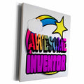 3dRose Shooting Star Rainbow Awesome Inventor - Museum Grade Canvas Wrap (cw_201336)