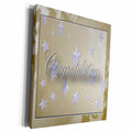 3dRose Gold with Silver Stars Congratulations - Museum Grade Canvas Wrap (cw_20151)