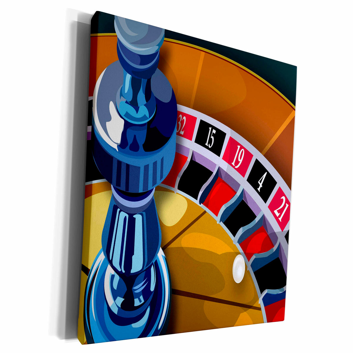 3dRose Dezine01 Graphics Gambling - Roulette - Museum Grade Canvas Wrap (cw_20584)