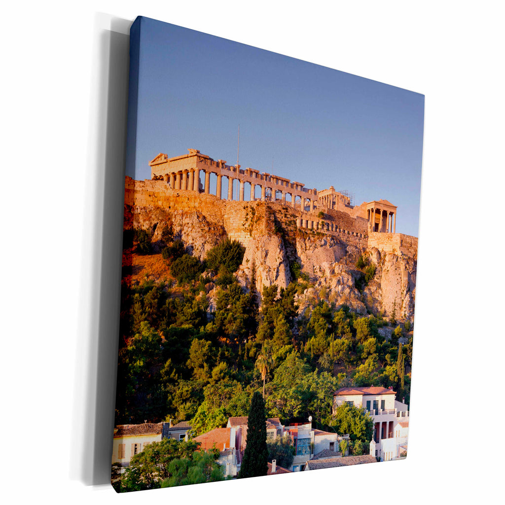 3dRose Central Greece - Elevated view, dawn - Museum Grade Canvas Wrap (cw_206023)