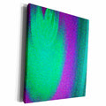 3dRose Yves Creations Abstract - Turquoise Purple Eclipse - Museum Grade Canvas Wrap (cw_20636)