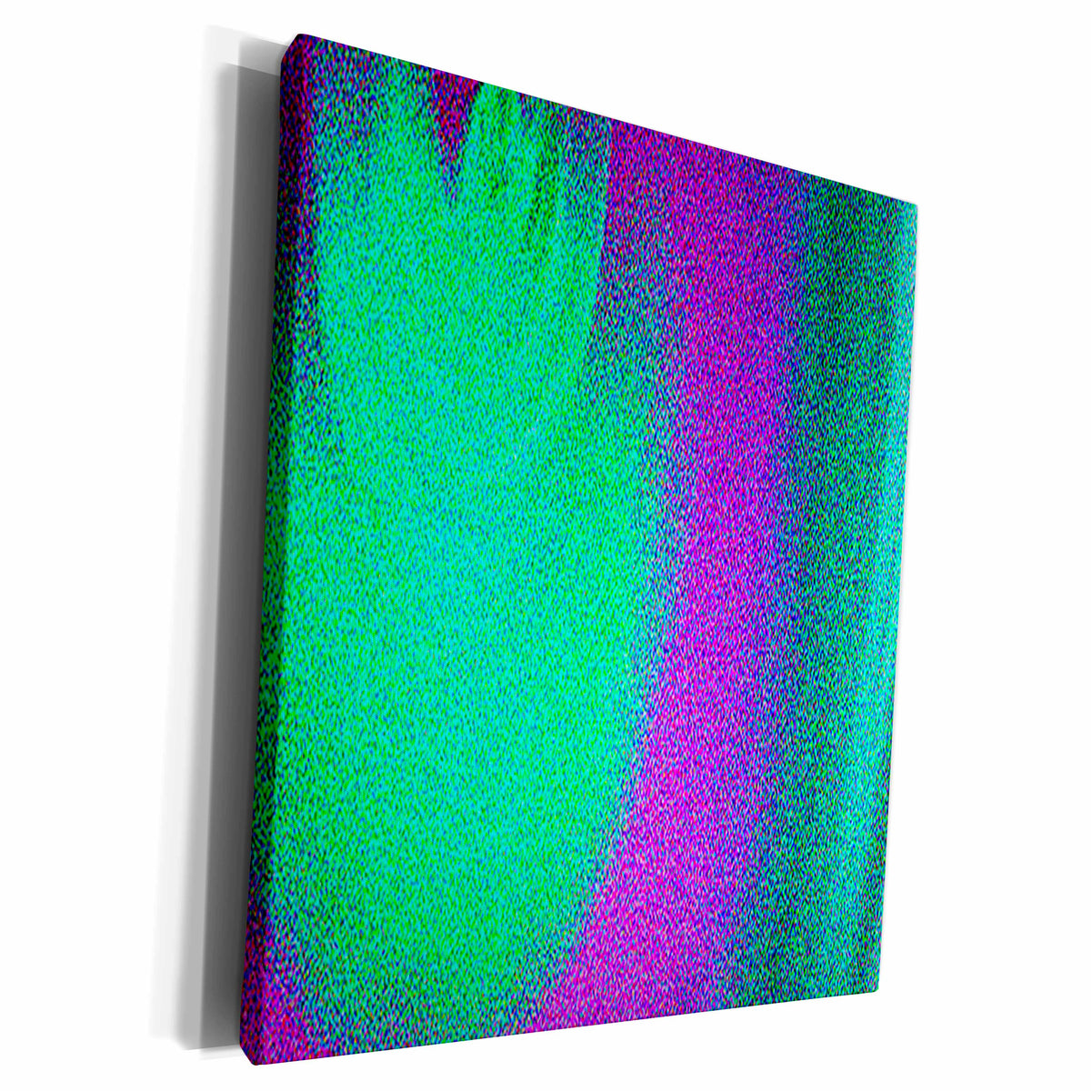 3dRose Yves Creations Abstract - Turquoise Purple Eclipse - Museum Grade Canvas Wrap (cw_20636)