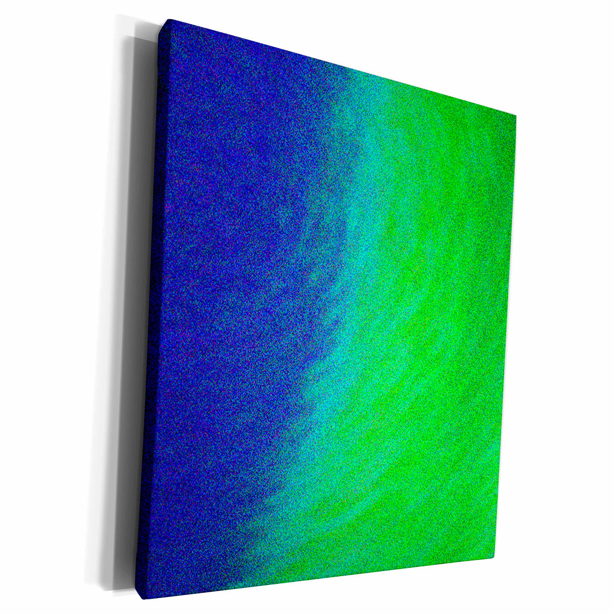 3dRose Yves Creations Abstract - Blue Green Eclipse - Museum Grade Canvas Wrap (cw_20638)