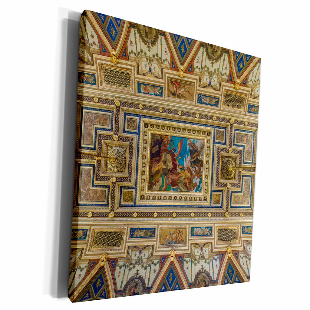 3dRose Hungary, Budapest, Book Cafe Ceiling. - Museum Grade Canvas Wrap (cw_206419)