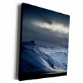 3dRose Iceland. Sunlight bursts through storm clouds. - Museum Grade Canvas Wrap (cw_206454)