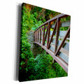 3dRose A bridge crossing Silver Creek, Silver Falls SP,... - Museum Grade Canvas Wrap (cw_208830)
