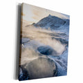 3dRose Hveraroend during winter with mud pools, Scandinavia,... - Museum Grade Canvas Wrap (cw_209548)