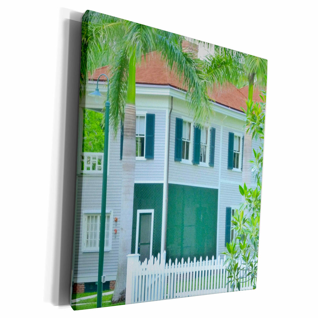 3dRose Florene Architecture - Thomas Edison House - Museum Grade Canvas Wrap (cw_21015)