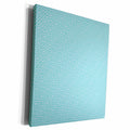 3dRose Aqua and White Greek Key Pattern - Museum Grade Canvas Wrap (cw_210796)