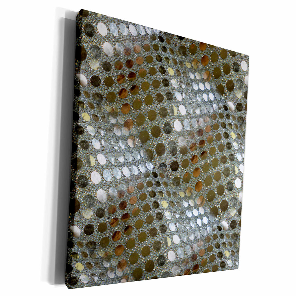 3dRose Silver Sequin Fabric Effect Photograph - Museum Grade Canvas Wrap (cw_210802)