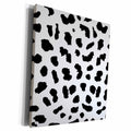 3dRose Black and White Leopard Print - Museum Grade Canvas Wrap (cw_210831)