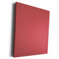 3dRose Red and White Small Polka Dots Pattern - Museum Grade Canvas Wrap (cw_210866)