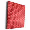 3dRose Anne Marie Baugh - Patterns - Red Fire Alarm Pattern - Museum Grade Canvas Wrap (cw_210875)