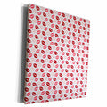 3dRose Red and Pink Kissing Lips Pattern - Museum Grade Canvas Wrap (cw_210899)
