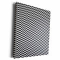 3dRose Black and White Herringbone Pattern - Museum Grade Canvas Wrap (cw_210916)