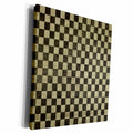 3dRose Black and Gray Checkerboard Pattern - Museum Grade Canvas Wrap (cw_210945)