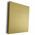 3dRose Gold Embossed Effect Damask Pattern - Museum Grade Canvas Wrap (cw_210947)