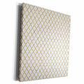 3dRose Gold Glitter Effect Moroccan Quatrefoil Pattern - Museum Grade Canvas Wrap (cw_210959)