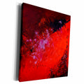 3dRose Pol Ledent painting oil abstract - red Abstract - Museum Grade Canvas Wrap (cw_21118)