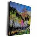 3dRose Spring blooming trees - Museum Grade Canvas Wrap (cw_21119)