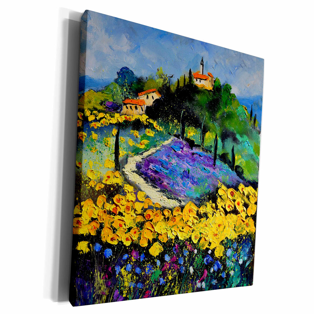 3dRose Provence sunflowers - Museum Grade Canvas Wrap (cw_21120)
