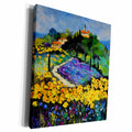 3dRose Provence sunflowers - Museum Grade Canvas Wrap (cw_21120)