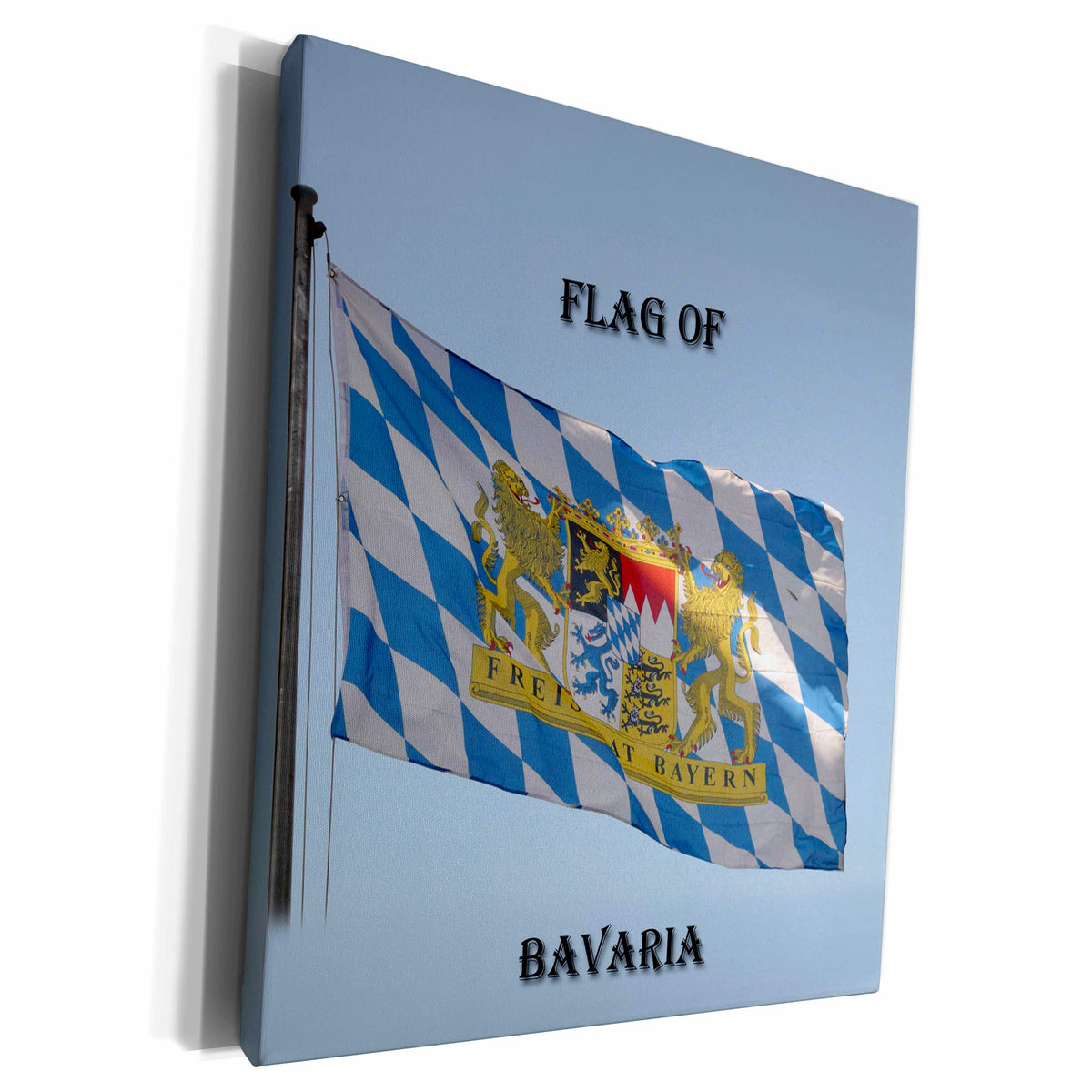 3dRose Flag of Bavaria Photo - Museum Grade Canvas Wrap (cw_211293)