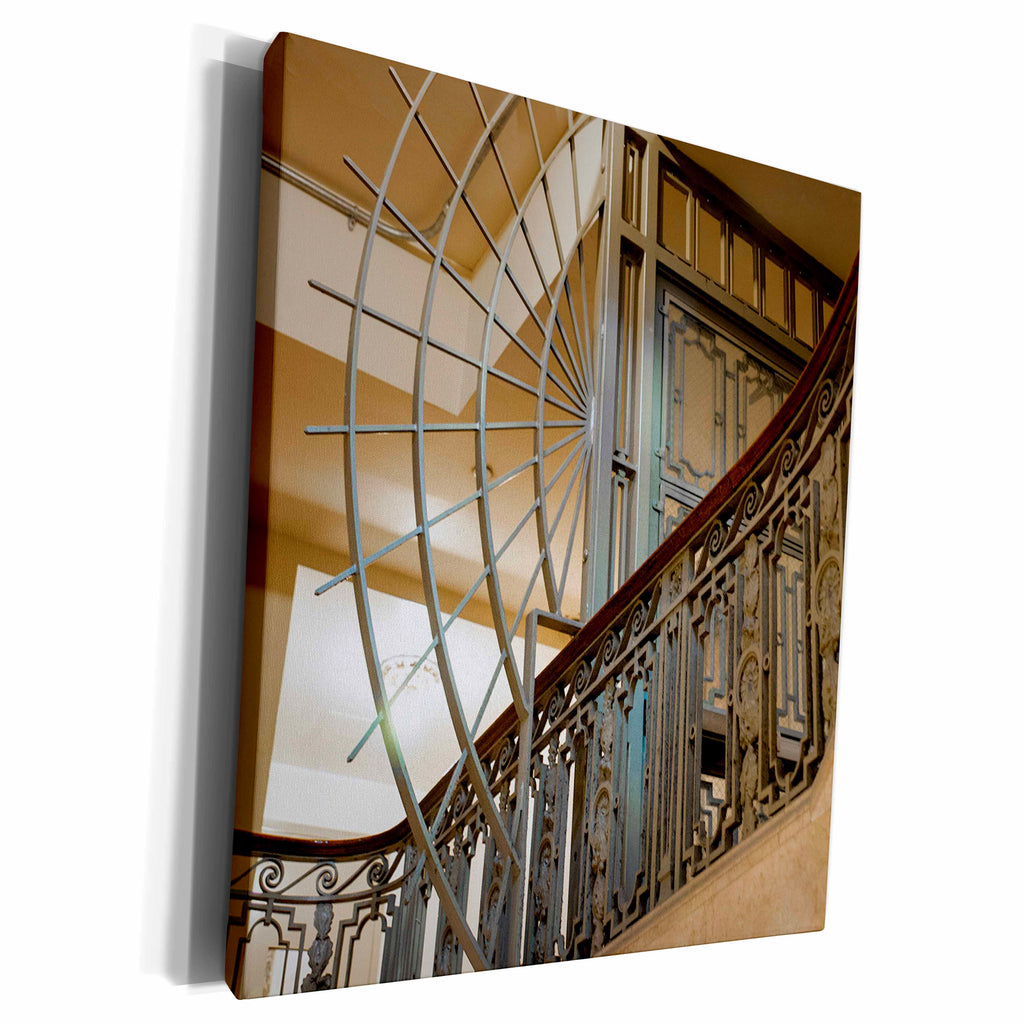 3dRose Staircase inside NYC building - Museum Grade Canvas Wrap (cw_211586)