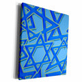 3dRose Israel Star Background - Museum Grade Canvas Wrap (cw_211662)