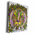 3dRose DYLAN SEIBOLD-LINE ART - CRAZY JACKRABBIT - Museum Grade Canvas Wrap (cw_211843)