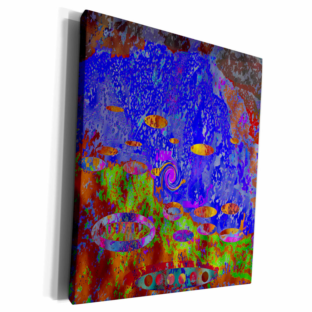 3dRose DYLAN SEIBOLD-PHOTO ABSTRACTION - UFO MOUNTAIN BASE - Museum Grade Canvas Wrap (cw_211863)