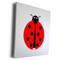 3dRose Ladybug illustration on white background. - Museum Grade Canvas Wrap (cw_211978)