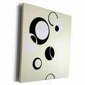 3dRose Geometric pattern. yellow white and black - Museum Grade Canvas Wrap (cw_212002)