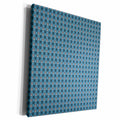 3dRose Paws Pattern for dog lovers blue - Museum Grade Canvas Wrap (cw_212012)