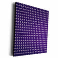 3dRose Fleur De Lis Pattern, print purple - Museum Grade Canvas Wrap (cw_212014)