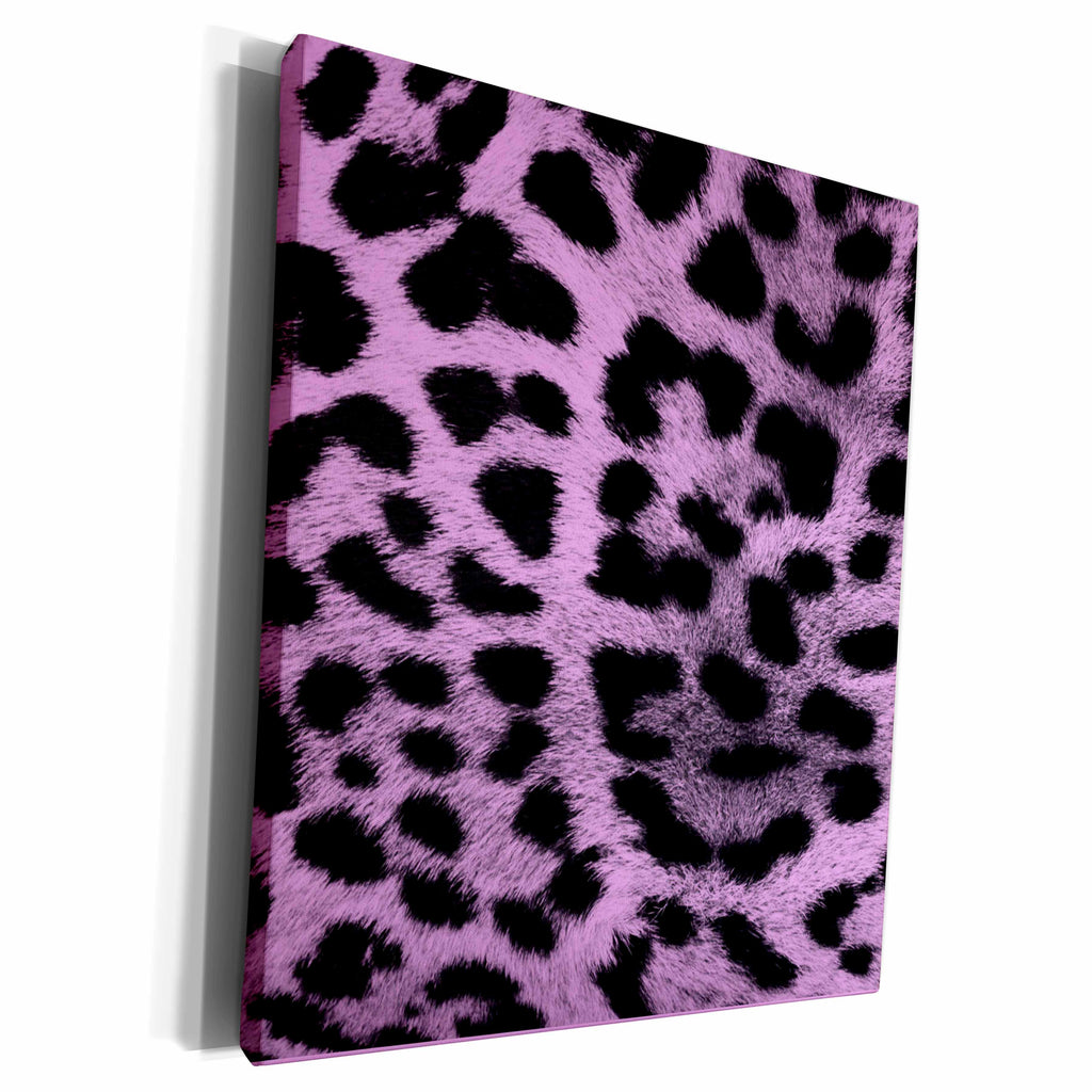 3dRose RinaPiro - Patterns - Leopard pattern, print hot pink - Museum Grade Canvas Wrap (cw_212021)