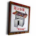 3dRose BBQ King - Museum Grade Canvas Wrap (cw_21239)