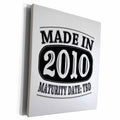 3dRose Made in 2010 - Maturity Date TDB - Museum Grade Canvas Wrap (cw_212499)