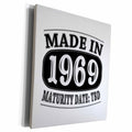 3dRose Made in 1969 - Maturity Date TDB - Museum Grade Canvas Wrap (cw_212540)