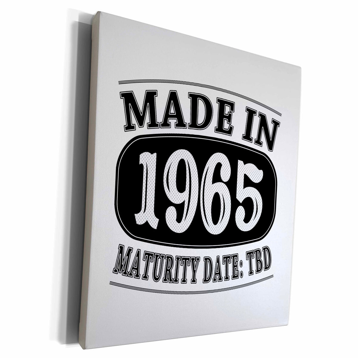 3dRose Made in 1965 - Maturity Date TDB - Museum Grade Canvas Wrap (cw_212544)