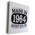 3dRose Made in 1964 - Maturity Date TDB - Museum Grade Canvas Wrap (cw_212545)