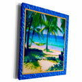 3dRose Hammock at the Beach - Museum Grade Canvas Wrap (cw_21271)