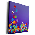 3dRose TNMGraphics Funny - Falling Monsters - Museum Grade Canvas Wrap (cw_212943)