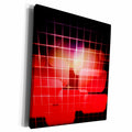 3dRose Falling Lit Graph With Translucent Digital Rectangles - Museum Grade Canvas Wrap (cw_213622)