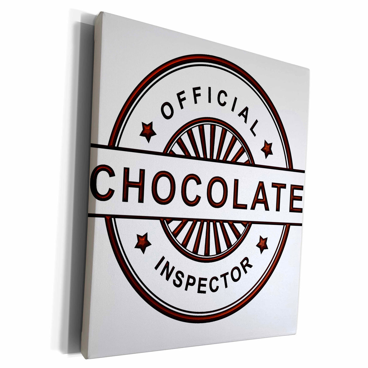 3dRose Official Chocolate Inspector - Museum Grade Canvas Wrap (cw_213928)
