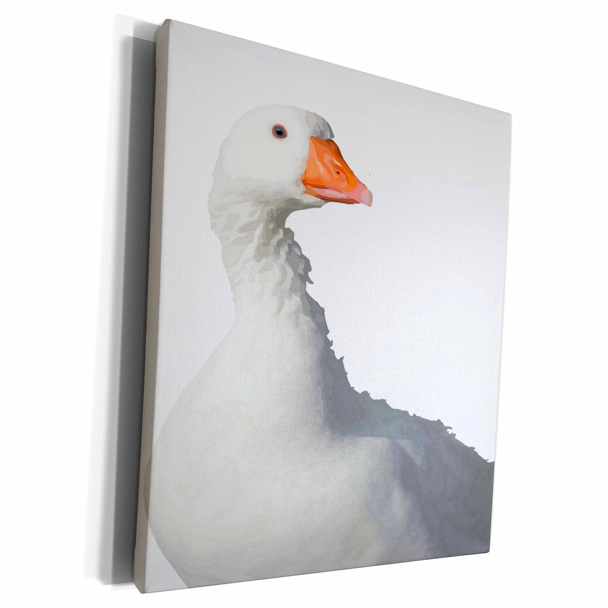 3dRose Wild White Duck Background Removed - Museum Grade Canvas Wrap (cw_214051)