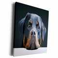 3dRose Rottweiler Portrait Vector - Museum Grade Canvas Wrap (cw_214066)
