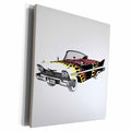 3dRose Classic Convertible with Orange Flame - Museum Grade Canvas Wrap (cw_214492)
